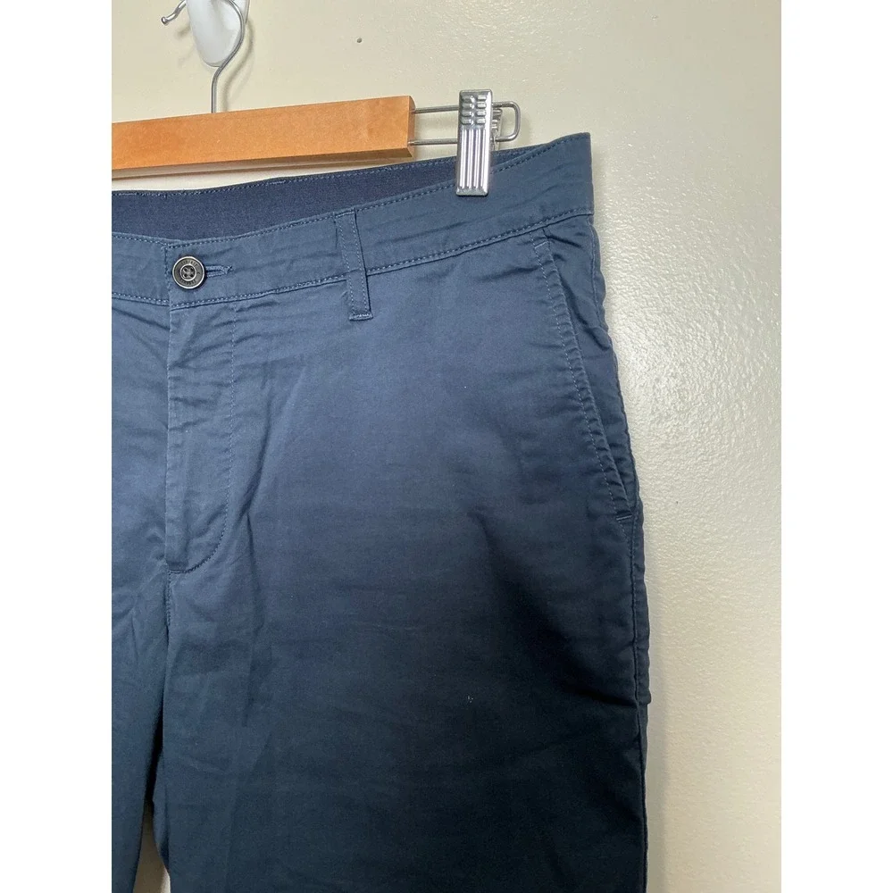 Faherty Movement Chino Shorts Men's 34 Coolmax Navy Solid Stretch